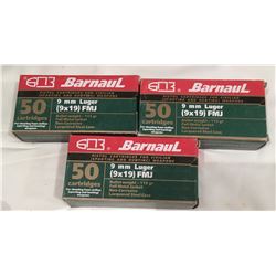 150 ROUNDS 9MM LUGER FMJ BY S&B