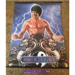 VINTAGE BRUCE LEE CLOTH ROLL UP POSTER