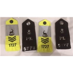 POLICE RANK SHOULDER PATCH