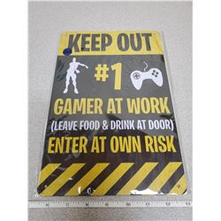 NEW 12" X 8" TIN SIGN