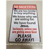 Image 1 : NEW 12" X 8" TIN SIGN
