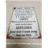Image 1 : NEW 12" X 8" TIN SIGN