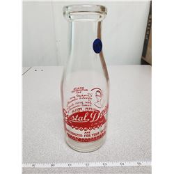 CRYSTAL DAIRIES CREAM BOTTLE