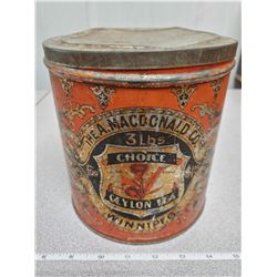 ANTIQUE CEYLON TEA CANISTER