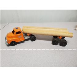 1950'S HUBLEY CAST ALUMINUM LOG TRUCK
