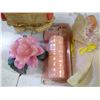 Image 2 : MISC. DOLLS, NAPKIN RINGS, FLOWER CANDLE