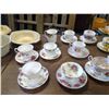 Image 2 : MULTIPLE GLASS/CHINA PIECES, SOME MATCHING CUPS AND SAUCERS