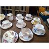 Image 3 : MULTIPLE GLASS/CHINA PIECES, SOME MATCHING CUPS AND SAUCERS