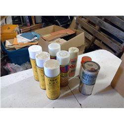 AIR PRESSURE CONTAINERS AND TWO TIN CANS