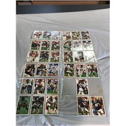 PRIVATE COLLECTOR FROM AN ESTATE BINDER OF FOOTBALL CARDS 67 SHEETS OF 9 PHOTOS