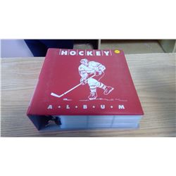 PRIVATE COLLECTOR FROM AN ESTATE BINDER OF HOCKEY CARDS 98 SHEETS OF 9 CARDS/SHEET