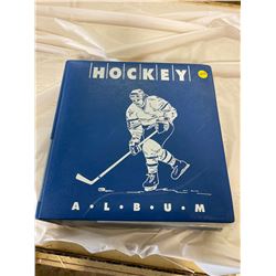 PRIVATE COLLECTOR FROM AN ESTATE BINDER OF HOCKEY CARDS 122 SHEETS OF 9 CARDS/SHEET