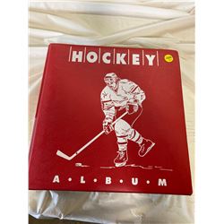 PRIVATE COLLECTOR FROM AN ESTATE BINDER OF HCOKEY CARDS 89 SHEETS OF 9 CARDS/SHEET