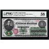 Image 1 : 1862 $1 Legal Tender Note Fr.16c PMG Choice About Uncirculated 58
