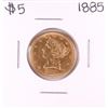 Image 1 : 1885 $5 Liberty Head Half Eagle Gold Coin