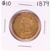Image 1 : 1879 $10 Liberty Head Eagle Gold Coin
