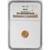Image 1 : 1851 $1 Liberty Head Gold Dollar Coin NGC MS62