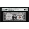 Image 1 : 1935A $1 Hawaii WWII Emergency Silver Certificate Note PMG Gem Uncirculated 66EPQ