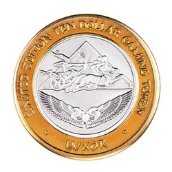 .999 Fine Silver Luxor Las Vegas, Nevada $10 Limited Edition Gaming Token
