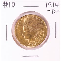 1914-D $10 Indian Head Eagle Gold Coin