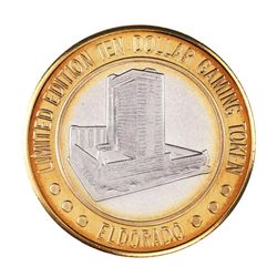.999 Fine Silver Eldorado Reno, Nevada $10 Limited Edition Gaming Token