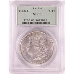 1900-O $1 Morgan Silver Dollar Coin PCGS MS63 Old Green Holder
