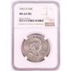 Image 1 : 1957-D Franklin Half Dollar Coin NGC MS64FBL