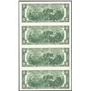 Image 2 : Uncut Sheet of (4) 1995 $2 Federal Reserve Notes Atlanta