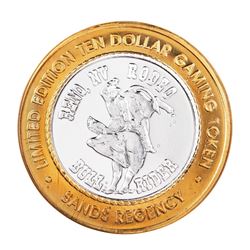 .999 Silver Sands Regency Reno, Nevada $10 Casino Limited Edition Gaming Token