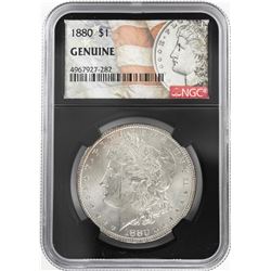 1880 $1 Morgan Silver Dollar Coin NGC Genuine