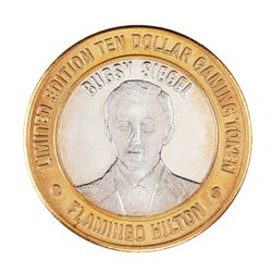 .999 Silver Flamingo Hilton Las Vegas, Nevada $10 Casino Limited Edition Gaming Token