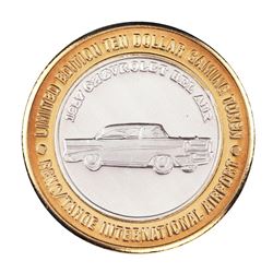 .999 Silver Reno Tahoe International Airport $10 Casino Limited Edition Gaming Token