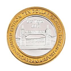 .999 Silver McCarran International Airport Las Vegas, NV $10 Limited Gaming Token
