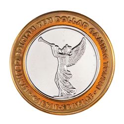 .999 Silver Caesars Palace Las Vegas, Nevada $10 Casino Limited Edition Gaming Token