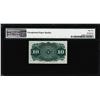 Image 2 : 1863 10 Cent 4th Issue Fractional Currency Note Fr.1259 PMG Choice Uncirculated 65EPQ