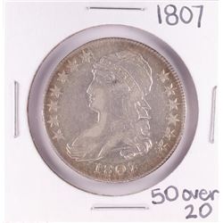 1807 50 over 20 Capped Bust Half Dollar Coin