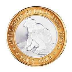 .999 Silver Sam's Town Las Vegas $10 Limited Edition Casino Gaming Token