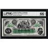 Image 1 : 1872 $20 State of South Carolina Obsolete Note PMG Gem Unc. 66EPQ Low Serial Number