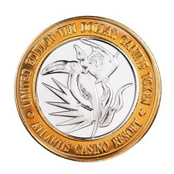 .999 Fine Silver Atlantis Casino & Resort Reno, NV $10 Limited Edition Gaming Token