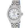Image 2 : Rolex Ladies Stainless Steel White Diamond 26MM Datejust Wristwatch