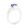 Image 4 : 2.28 ctw Sapphire And Diamond Ring - 18KT White Gold