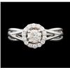 Image 2 : 0.74 ctw Diamond Ring - 14KT White Gold