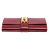 Image 4 : Hermes Red Box Leather Medor 23 Clutch Bag