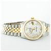 Image 4 : Rolex Mens 2 Tone 14K Mother Of Pearl VS Diamond 36MM Datejust Wristwatch