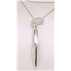 Image 3 : Tiffany & Co. Frank Gehry 16" 18k White Gold Orchid Diamond Pendant Necklace