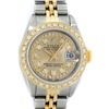 Image 1 : Rolex Ladies 2 Tone Yellow Gold Champagne Diamond Datejust Wriswatch
