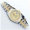 Image 3 : Rolex Ladies 2 Tone Yellow Gold Champagne Diamond Datejust Wriswatch