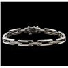 Image 1 : 0.75 ctw Diamond Bracelet - 14KT White Gold