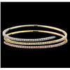 Image 1 : 2.67 ctw Diamond Bracelet - 14KT Tri Color Gold