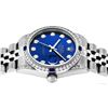 Image 3 : Rolex Womens Midsize 31mm Blue Diamond Lugs & Sapphire Datejust Wristwatch